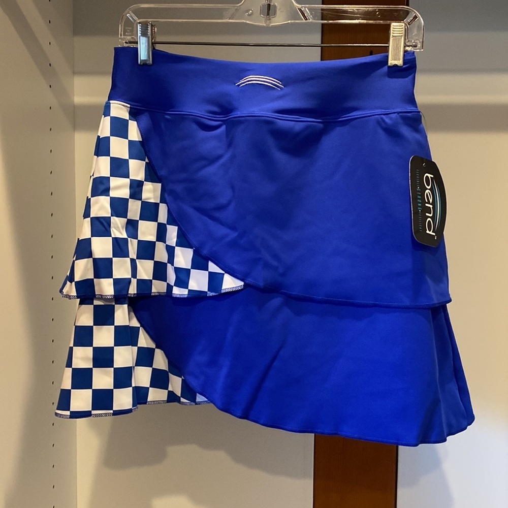 Bend Active RTB Performance Running Skort Royal Blue and Jockey Silk M $65 - Picture 2 of 5